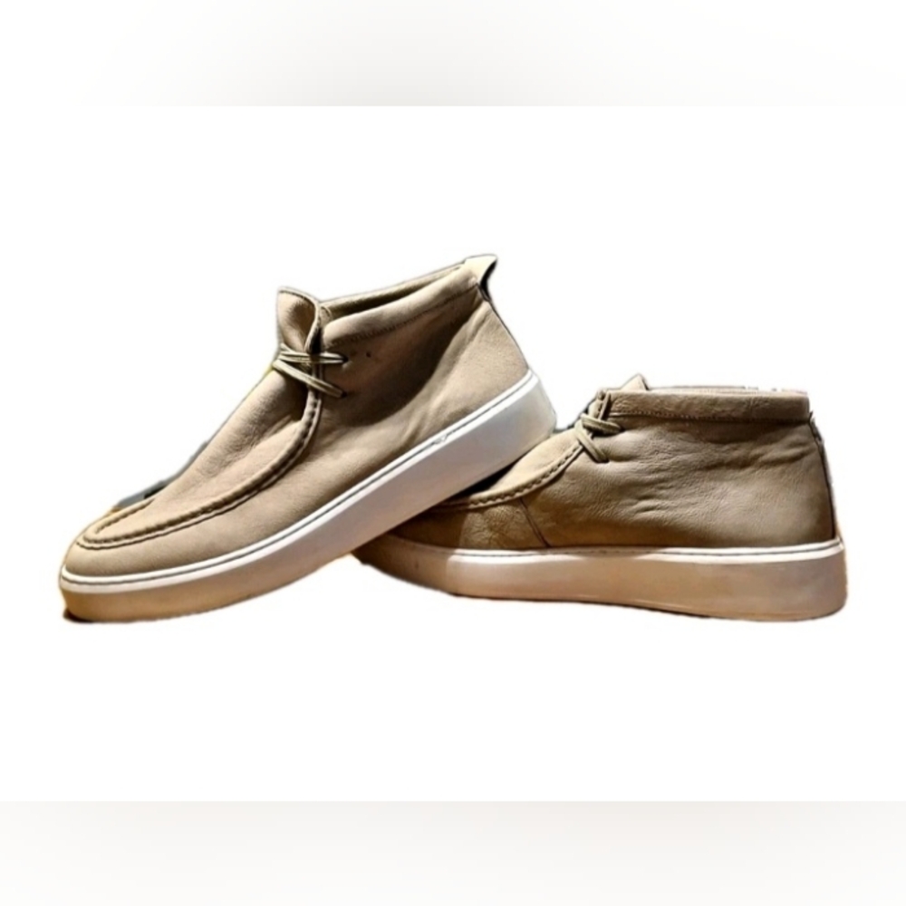 Steve Madden Men's Toupe Leather Chukka Sz 13 Boat Casual Dress Business Lace Up